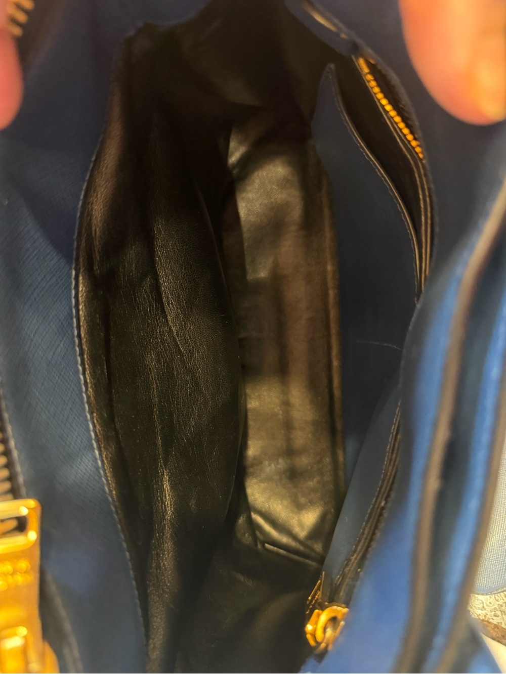 PRADA Saffiano Leather Triple compartment Bag-blue - Picture 13 of 16